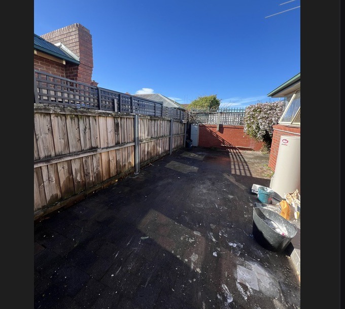 Backyard cleanup — after rubbish removal